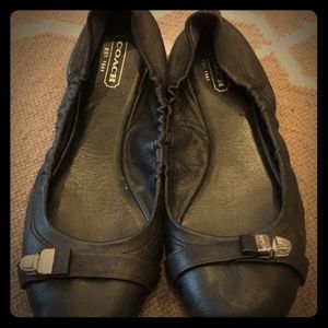 LOWEST PRICE! Coach black ballet flats
